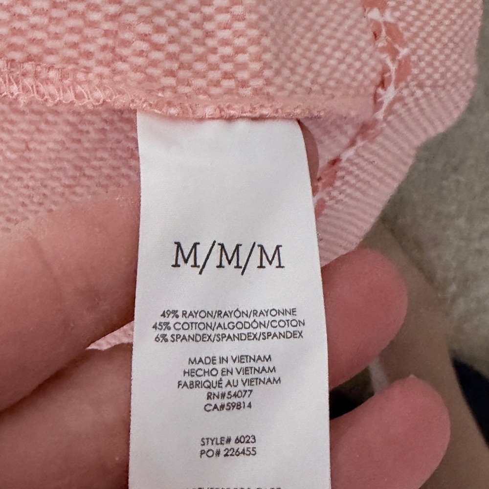CAbi "Take 5 Topper" Light Pink Trench Coat - Picture 7 of 12